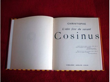 L'Idée fixe du Savant Cosinus  - CHRISTOPHE - Éditions Armand Colin
