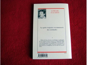 Le précaire et l'incertain : Notes pour une ethnologie de l'éphémère et de la pérennité  - Hubert de LUZE - Éditions Talmart