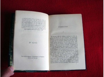 La Vocation Théâtrale de Wilhelm MEISTER . Première version écrite par GOETHE dans sa jeunesse - Collection les Cahiers Verts n°