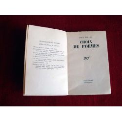 Choix de poemes - Paul Eluard - Édition Originale sur papier courant - Éditions Gallimard - 1941