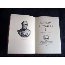 HISTOIRES - Tome 1 & 2 - HERODOTE - Éditions Jean de Bonnot