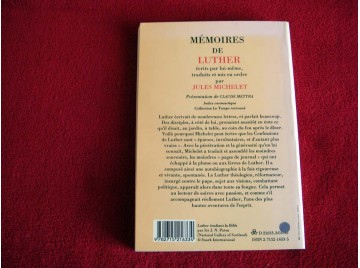Mémoires de Luther écrits par lui-même  - Luther, Martin - Collection le temps retrouvé - Éditions Mercure de France - 1990