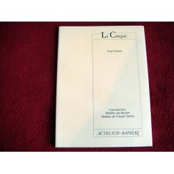 La Crique -  Foissy, Guy - broché - Éditions Actes Sud Papiers