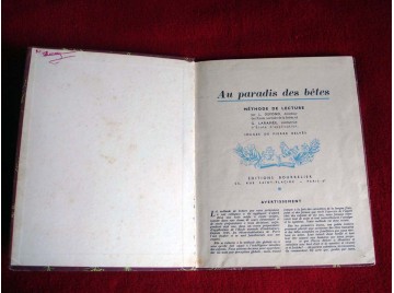 Au paradis des bêtes - méthode de lecture L. Delfond - G. Laramée - Illustrations de Pierre Belvès