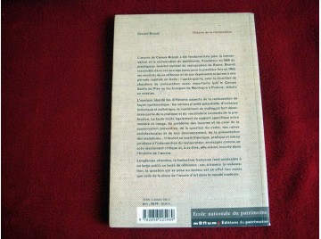 Théorie de la restauration  - Brandi, Cesare - Éditions du Patrimoine - 2001