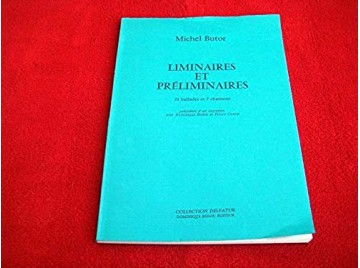 Liminaires et préliminaires -  Butor, Michel - Éditions bedou - 1982