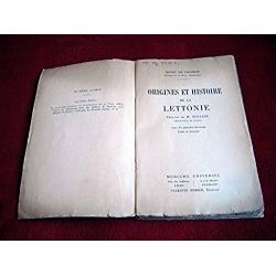 Origines et histoire de la Lettonie  - Henry de Chambon - preface de M. Noulens  - 1933