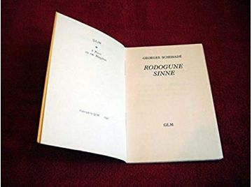 Rodogune Sinne - SCHEHADE Georges - Édition riginale - Éditions GLM - 1947