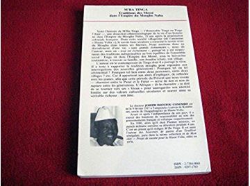 Burkina faso  M'ba Tinga  - traditions des Mosse  dans l'empire du Moogho Naba - Conombo Joseph Issoufou - Éditions Harmattan - 