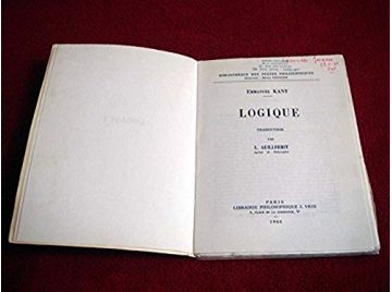 Logique : ELogike. Traduction par L. Guillermit - Kant Emmanuel - Éditions Vrin - 1966