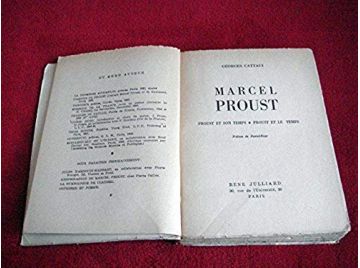  Proust et son temps - Georges CATTAUI -  Préface de Daniel-Rops  - Éditions Julliard - 1952