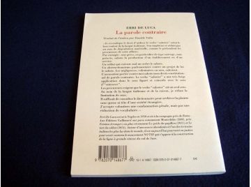 La Parole Contraire - Erri de LUCA - Éditions Gallimard - 2014