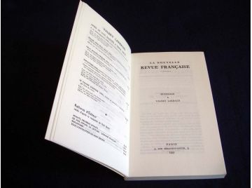 Hommage à Valéry LARBAUD - 1881-1956 - La Nouvelle Revue Française - Réedition du numero de 1957 - Éditions Gallimard - 1990