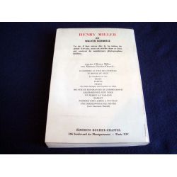 Henry MILLER - Walter SCHMIELE - Éditions Buchet Chastel - 1970