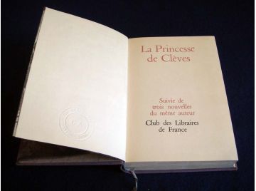 La Princesse de Clèves - Madame de la Fayette - Éditions du Club des Libraires de France - 1955