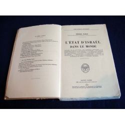 L'État d'Israel dans le Monde - Pierre PARAF - Collection Bibliothèque Historique - Éditions Payot - 1956