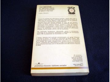 Jacobinisme & Révolution - Autour du Bicentenaire de 89 - Claude Mazauric - Éditions Messidor - 1984