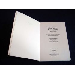 Mémoires de Madame de CAMPAN - Première Femme de Chambre de Marie-Antoinette - Collection le Temps Retrouvé - Éditions du Mercur