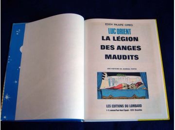 La Légion des Anges Maudits - Luc ORIENT - Éddy PAAPE-GREG - Éditions du Lombard - 1975