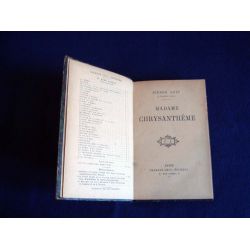 Madame Chrysanthème - Pierre LOTI - Éditions Calmann-Lévy - 1920