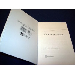 Censure et critique - Yvan Leclerc - Laurence Macé - Editions Garnier