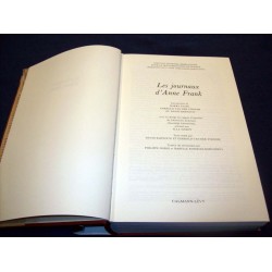 Les Journaux d'Anne Frank - éditions Calmann-Lévy